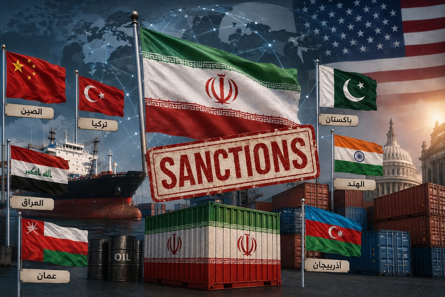 تفاصيل توسيع العقوبات الأميركية لتشمل شركاء إيران التجاريين