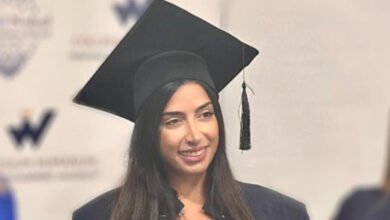 إلسا بولس تعلن عن نيلها درجة الدكتوراه في إدارة الأعمال